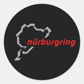 Gran Turismo Nurburgring Nordschleif Gamer Driver  Classic Round Sticker