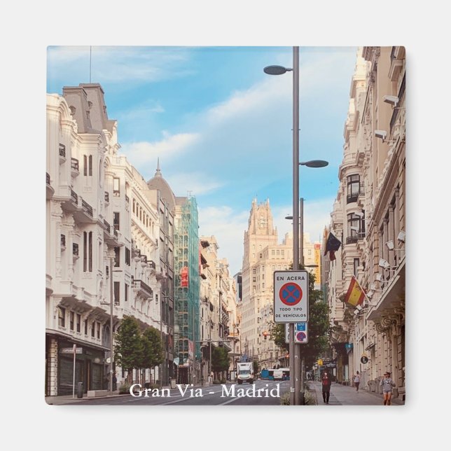 Gran Vía - Madrid Magnet (Front)