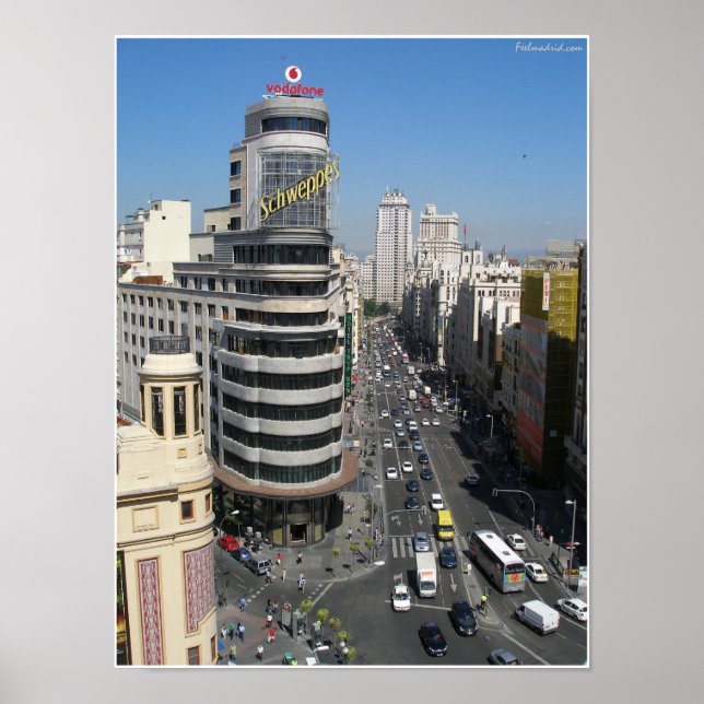 Gran Via Madrid Poster (Front)
