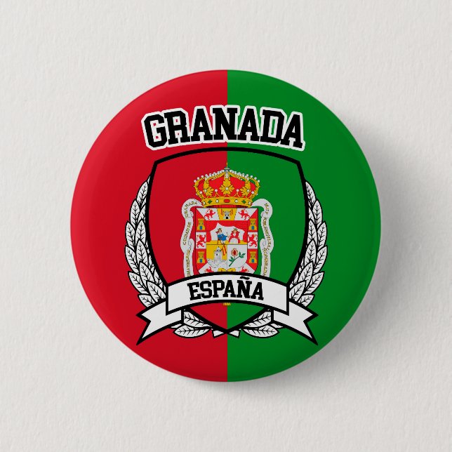 Granada 6 Cm Round Badge (Front)