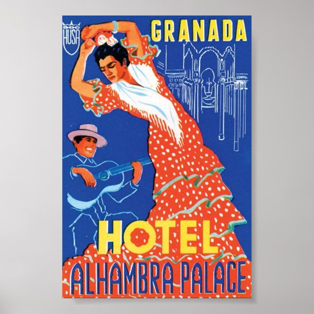 Granada Hotel Alhambra Palace Poster (Front)
