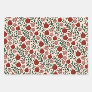 Granada: Pattern of Pomegranates Wrapping Paper Sheet