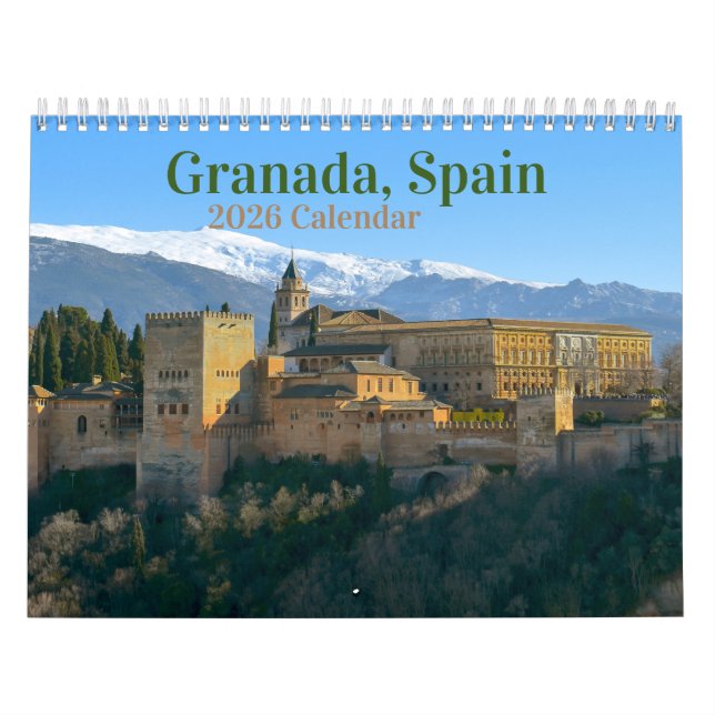 Granada, Spain 2026 Calendar (Cover)