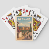 Granada Spain Alhambra Illustration Travel Art
