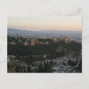 Granada Spain, Alhambra Postcard