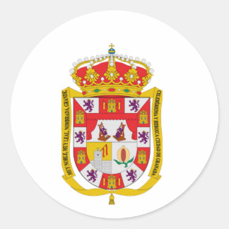 Granada (Spain) Coat of Arms Classic Round Sticker