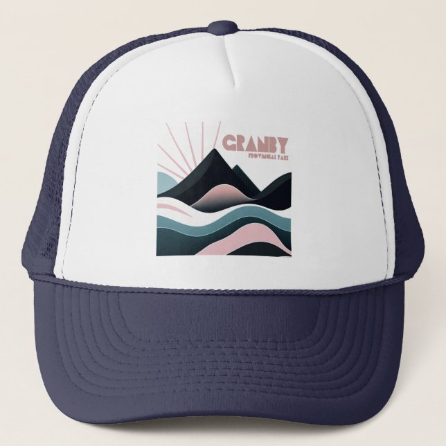 Granby Provincial Park Coloured Hills Trucker Hat (Front)
