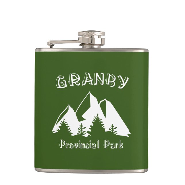 Granby Provincial Park Hip Flask (Front)