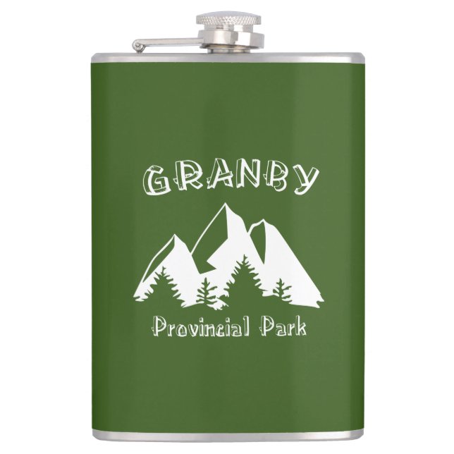 Granby Provincial Park Hip Flask (Front)
