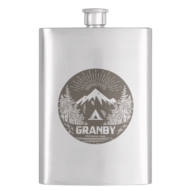 Granby Provincial Park Hip Flask (Front)