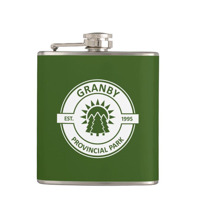 Granby Provincial Park Hip Flask (Front)
