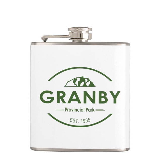 Granby Provincial Park Hip Flask (Front)