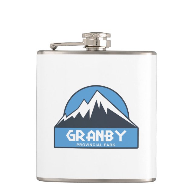 Granby Provincial Park Hip Flask (Front)