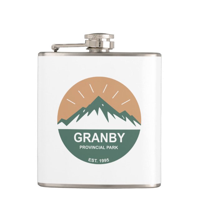 Granby Provincial Park Hip Flask (Front)