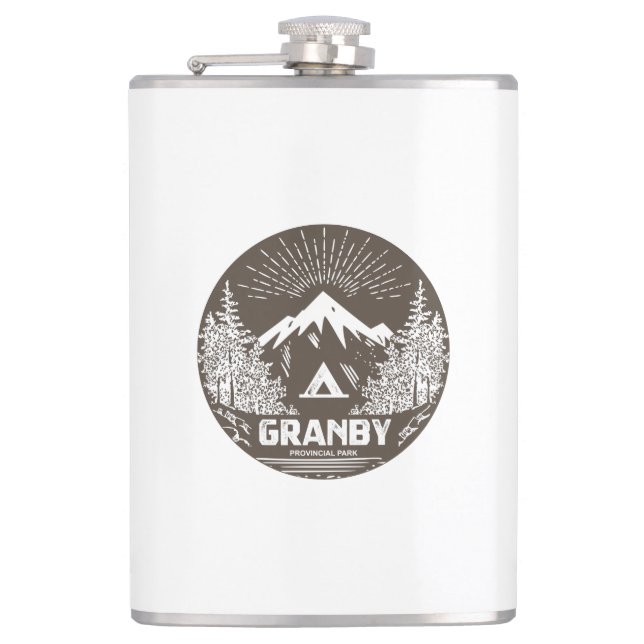 Granby Provincial Park Hip Flask (Front)