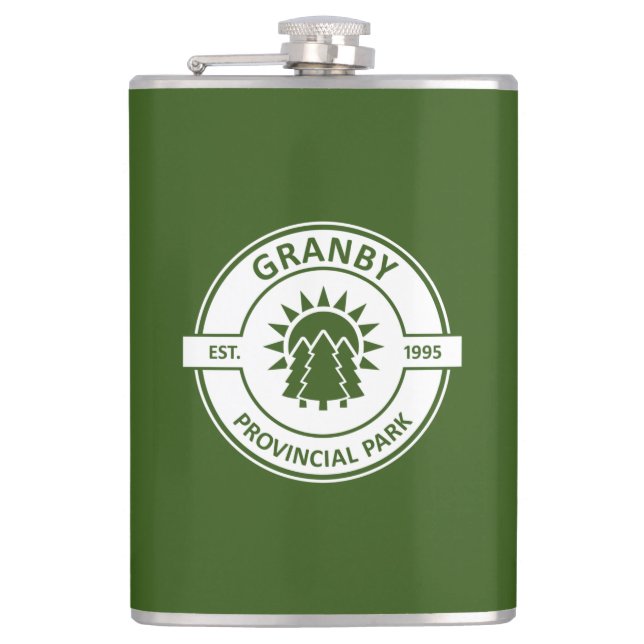 Granby Provincial Park Hip Flask (Front)