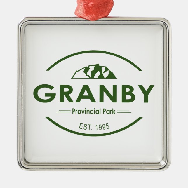 Granby Provincial Park Metal Tree Decoration (Front)