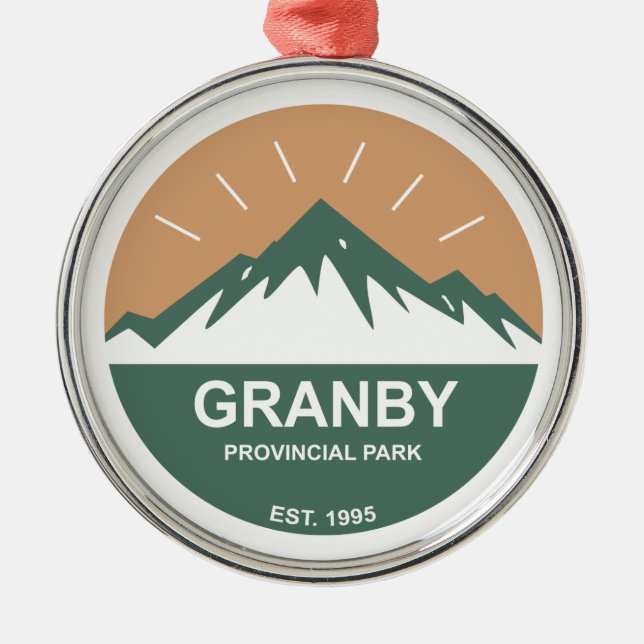 Granby Provincial Park Metal Tree Decoration (Front)