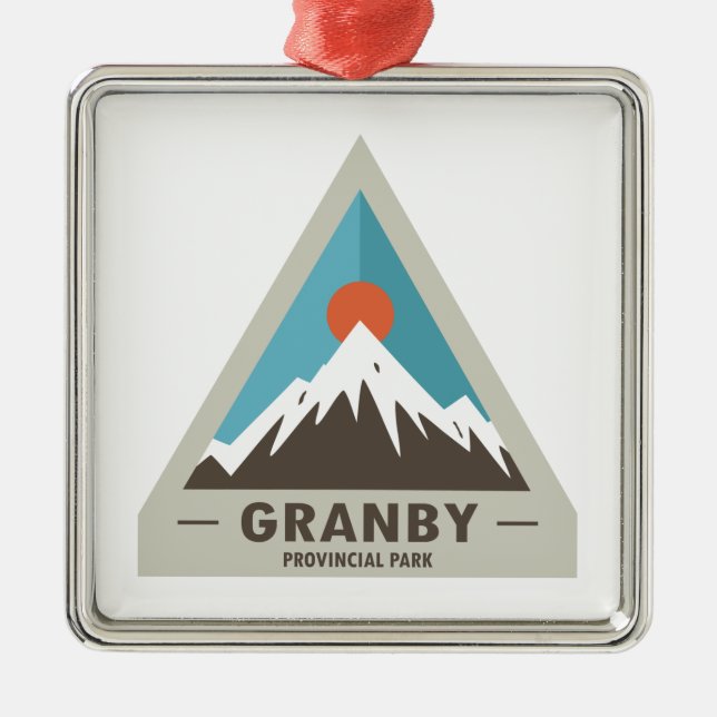 Granby Provincial Park Metal Tree Decoration (Front)