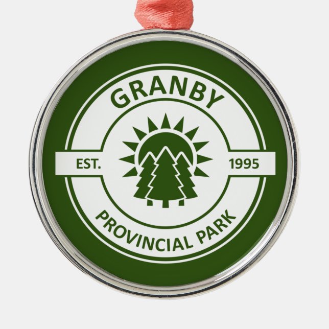 Granby Provincial Park Metal Tree Decoration (Front)