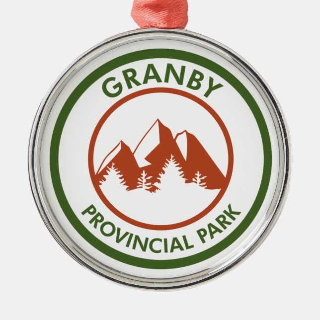 Granby Provincial Park Metal Tree Decoration (Front)