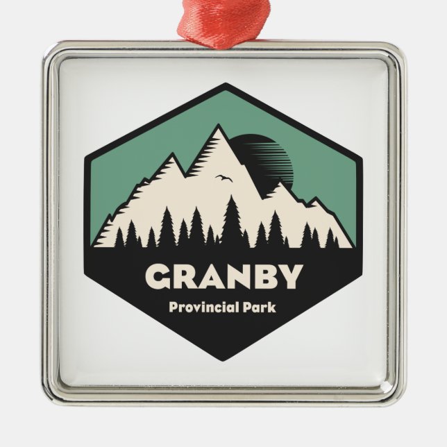 Granby Provincial Park Metal Tree Decoration (Front)