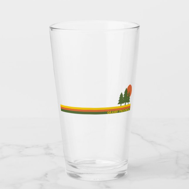 Granby Provincial Park Pine Trees Sun Glass (Front)