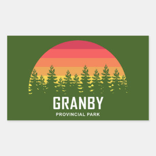 Granby Provincial Park Rectangular Sticker