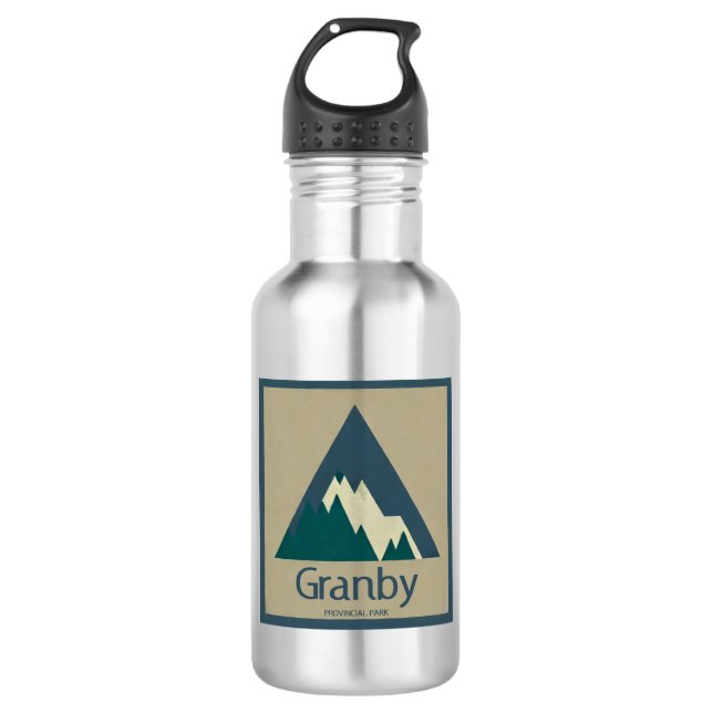 Granby Provincial Park Rustic 532 Ml Water Bottle (Front)