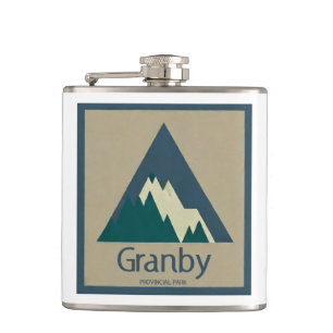 Granby Provincial Park Rustic Hip Flask