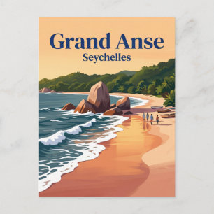 Grand Anse, La Digue Seychelles Postcard