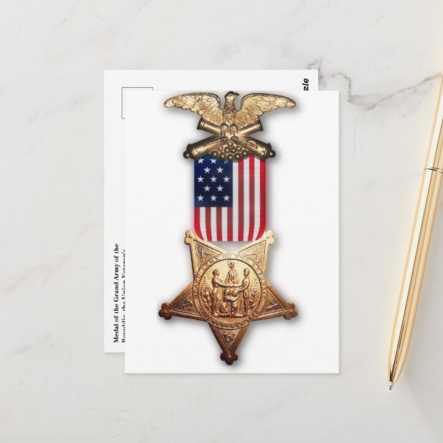 Grand Army of the Republic postcard (Front/Back In Situ)