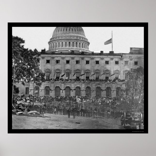 Grand Army Review by the US Capitol 1865 Poster (Front)