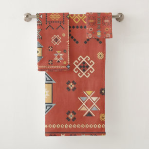 Grand Atlas Star — Ornate Andalusian Berber Mosaic Bath Towel Set