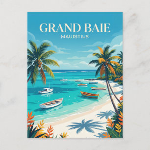 Grand Baie Public Beach Mauritius Postcard