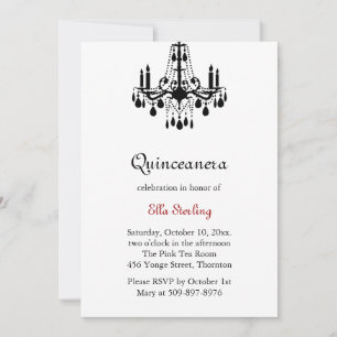 Grand Ballroom Birthday Invitation (white)