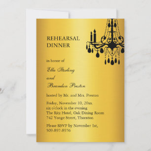 Grand Ballroom Rehearsal Dinner Invitation
