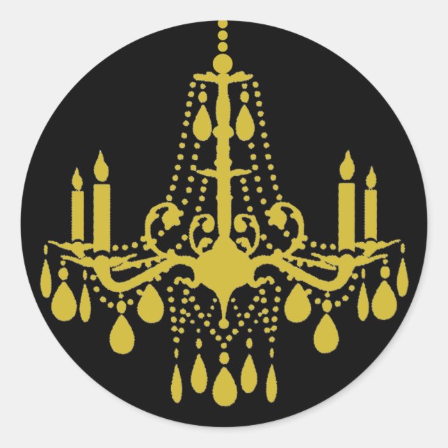 Grand Ballroom Sticker (gold and black) (Front)