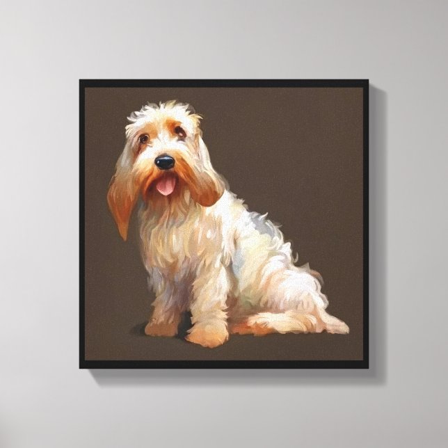 Grand Basset Griffon Vendeen - Dog Portrait Canvas Print (Front)