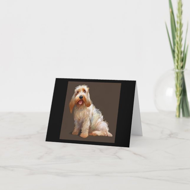 Grand Basset Griffon Vendeen - Dog Portrait Card (Front)