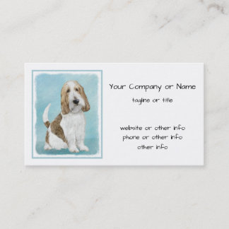 Grand Basset Griffon Vendeen - Original Dog Art Business Card
