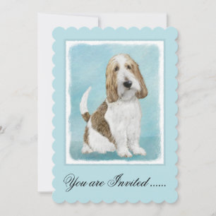 Grand Basset Griffon Vendeen - Original Dog Art Invitation