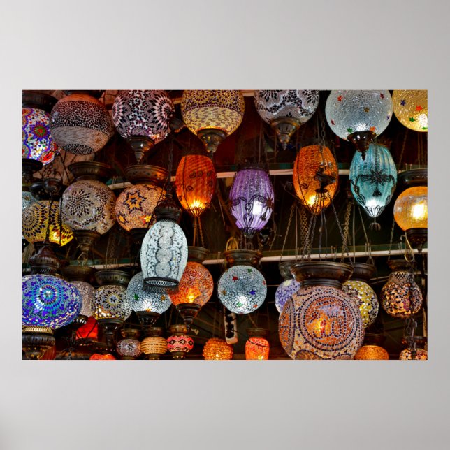 Grand Bazar In Istanbul, Turkey Poster (Front)