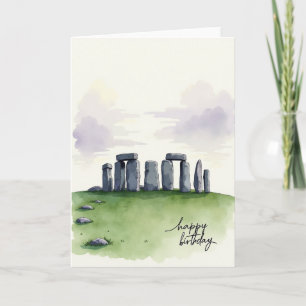 Grand Birthday Monolith Card