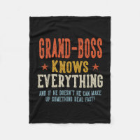 Grand-boss knows everything father's day retro