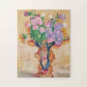 Grand Bouquet au Vase en Porcelaine   Louis Valtat Jigsaw Puzzle