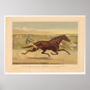 Grand California Trotting Mare Sunol (0652A) Poster