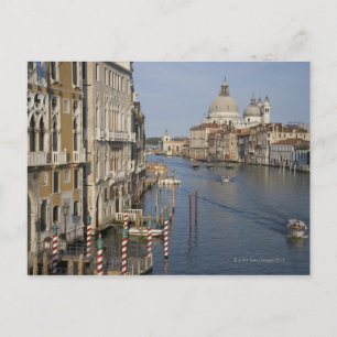 Grand Canal and Santa Maria Della Salute Church Postcard