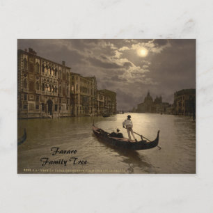 Grand Canal by Moonlight II, Venice, Italy Postcard