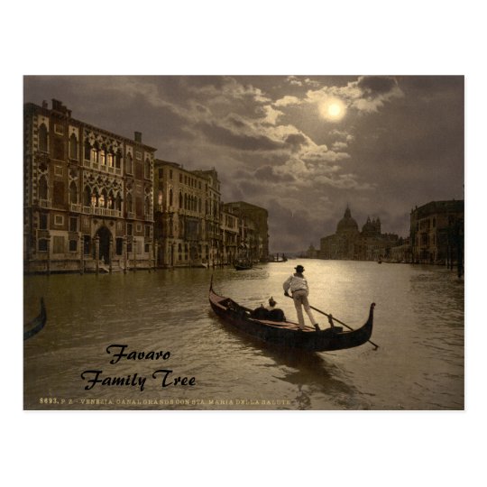 Grand Canal by Moonlight II, Venice, Italy Postcard